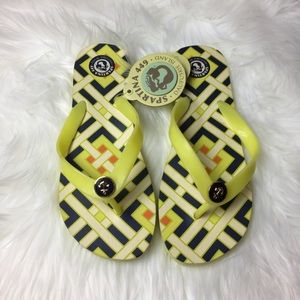 Spartina 449 Harbor Light Nautical Flip Flops S 8