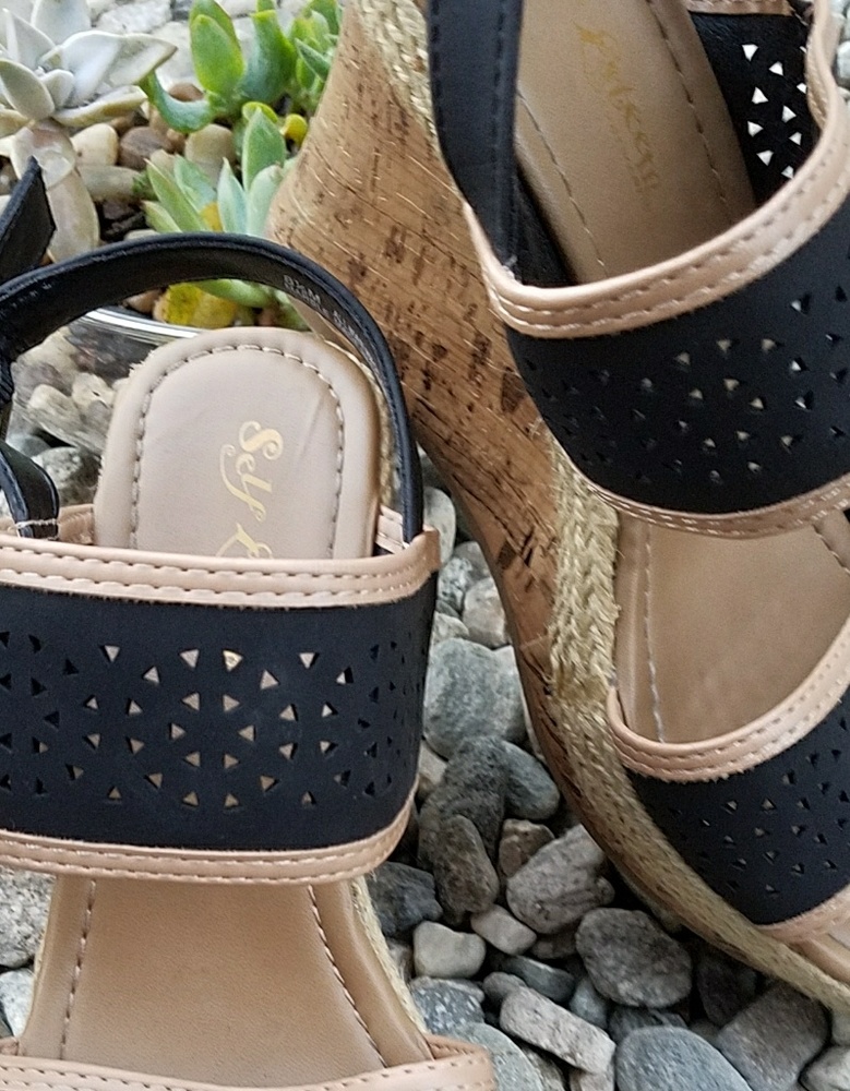 High wedge sandals