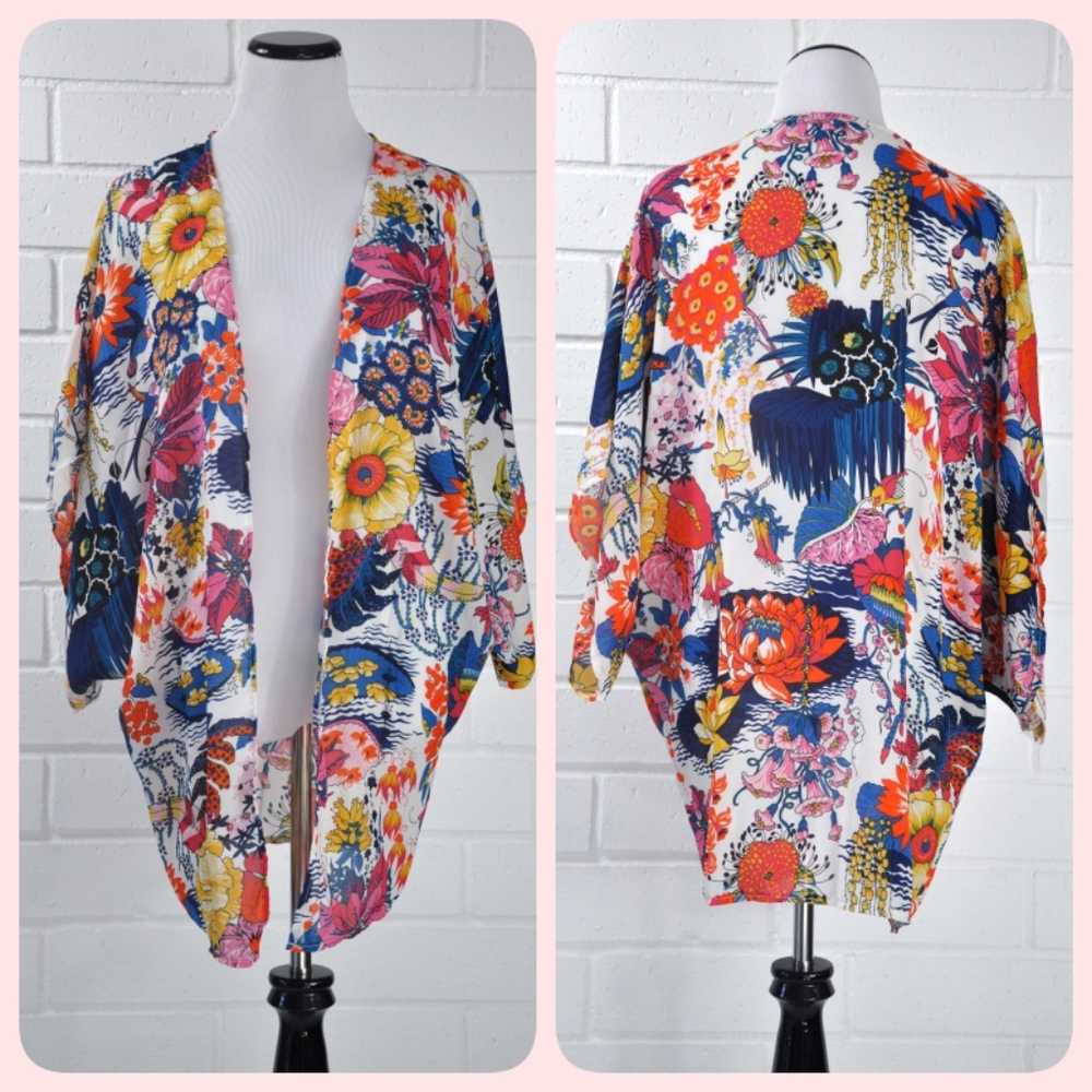 Floral Print Kimono