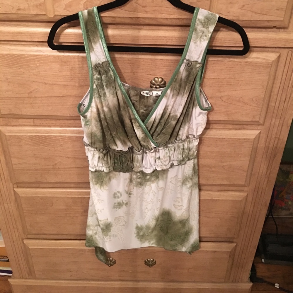Sheer sleeveless top
