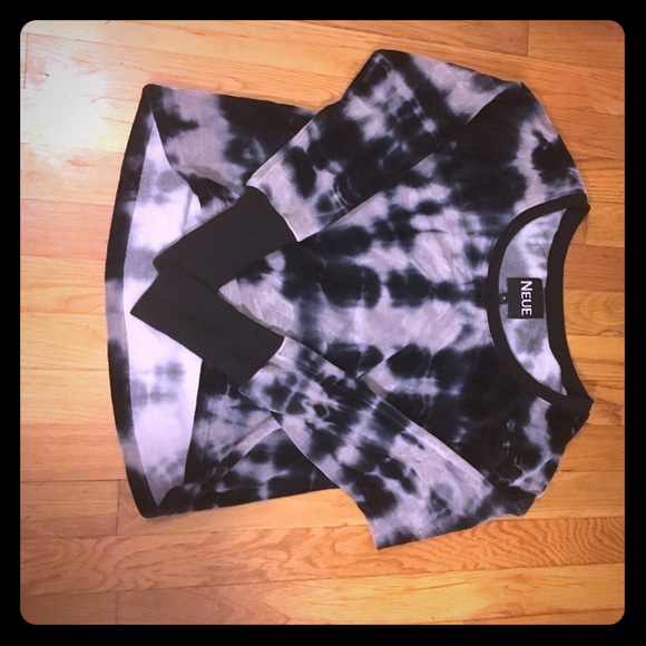 Velvet tie dye long sleeve shirt - Picture 1 of 7