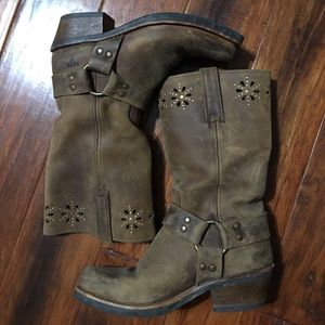 Frye motorcycle boots size 9 m