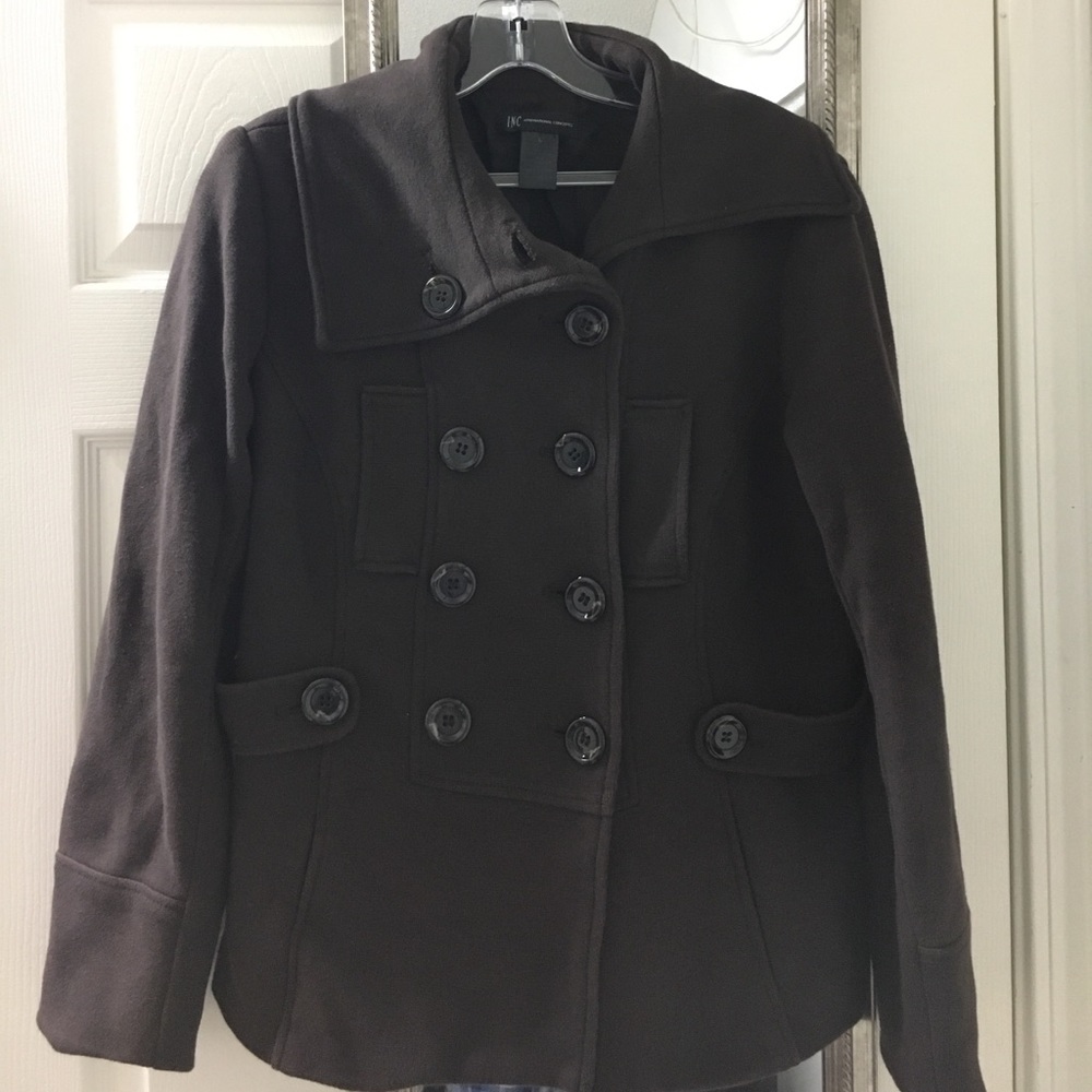 INC Size Large Women’s Brown Coat