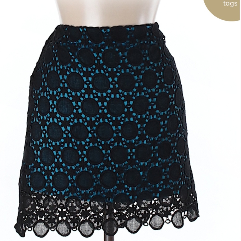 Kensie Laced Double Layer Skirt
