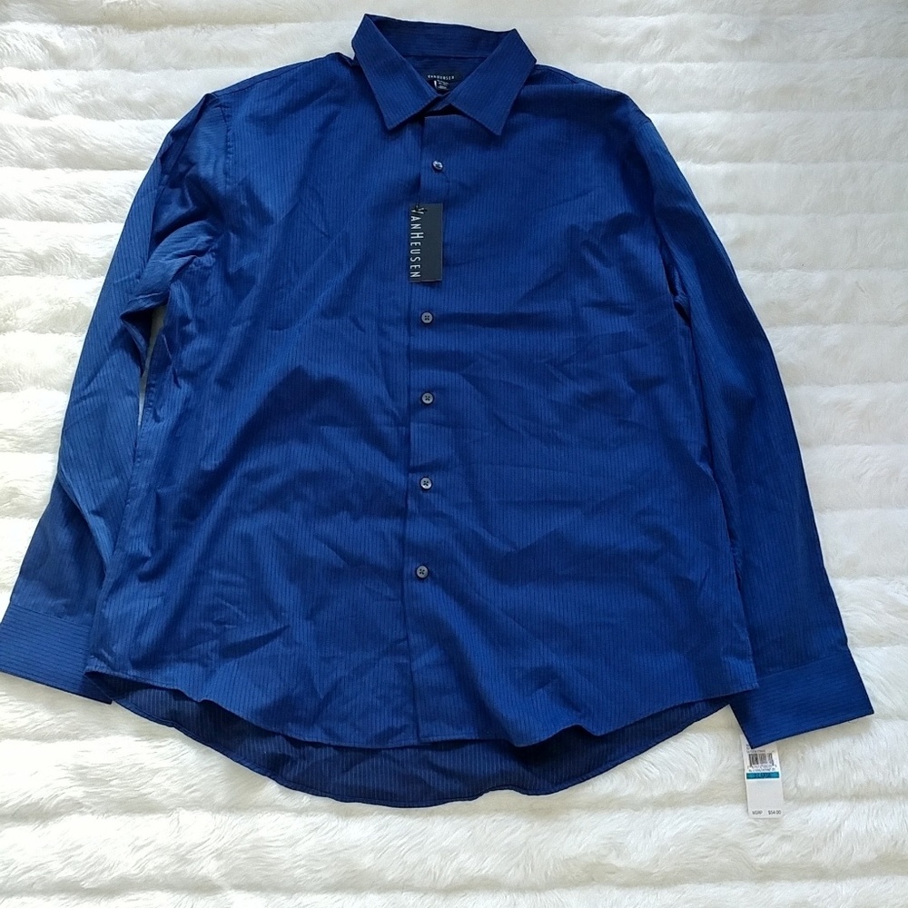 NWT VanHeusen dress shirt XL 17-17.5