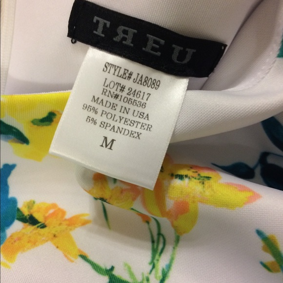 Treu Floral Shift Dress with Back Slit - Picture 5 of 5