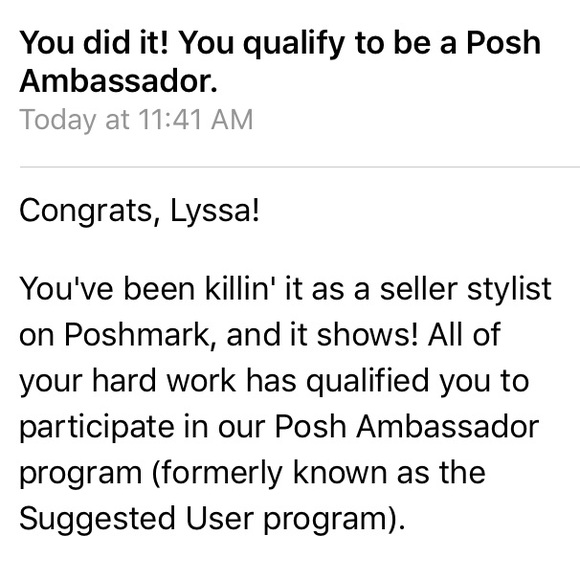 🎀 Posh Ambassador / Suggested User 🎀 - Picture 2 of 2