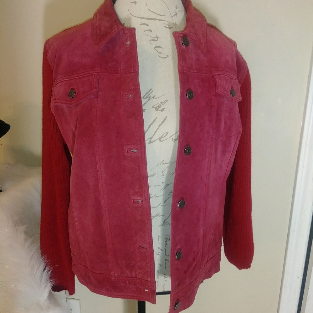 Red GenuineLeather jacket