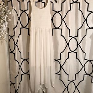 H&M White Tank Sleeve Dress