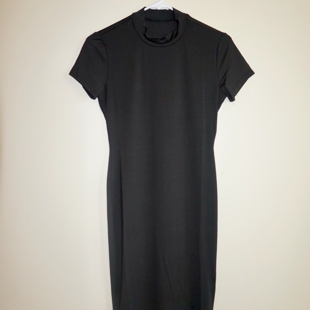 Midi black dress