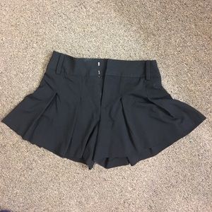 Alice + Olivia pleated black shorts