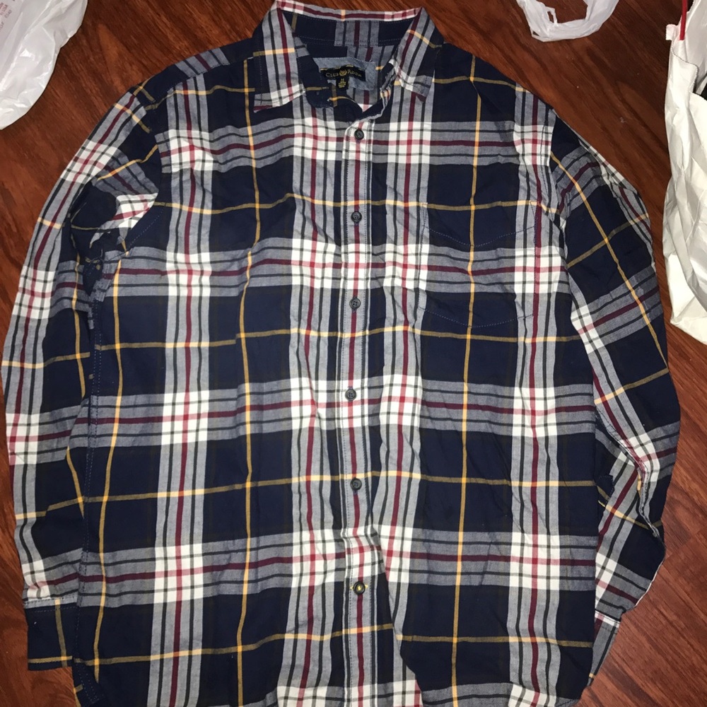 NEVER WORN Oversized plaid shirt