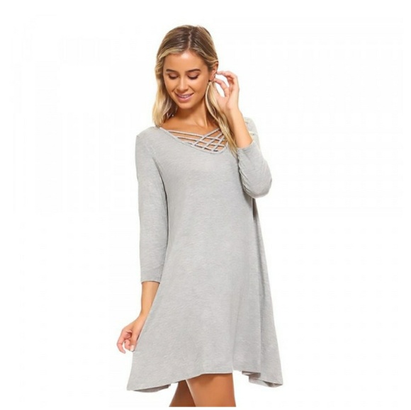 Swing Dress w/3/4 sleeves NWT - Picture 2 of 4