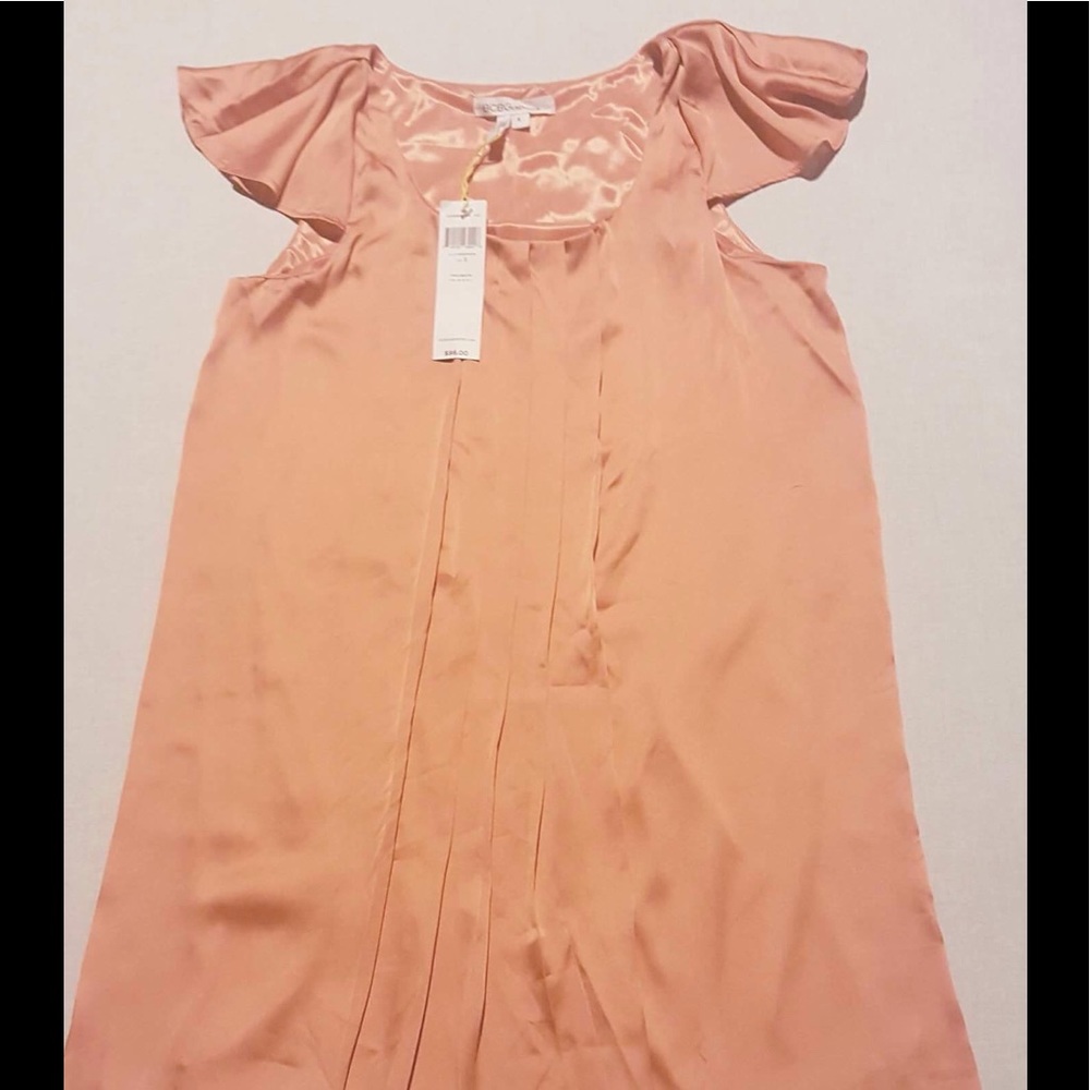 BCBGenerations Persimmon Flutter Sleeve Dress