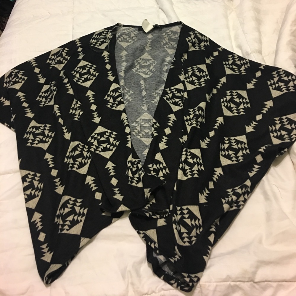 Black and white cardigan