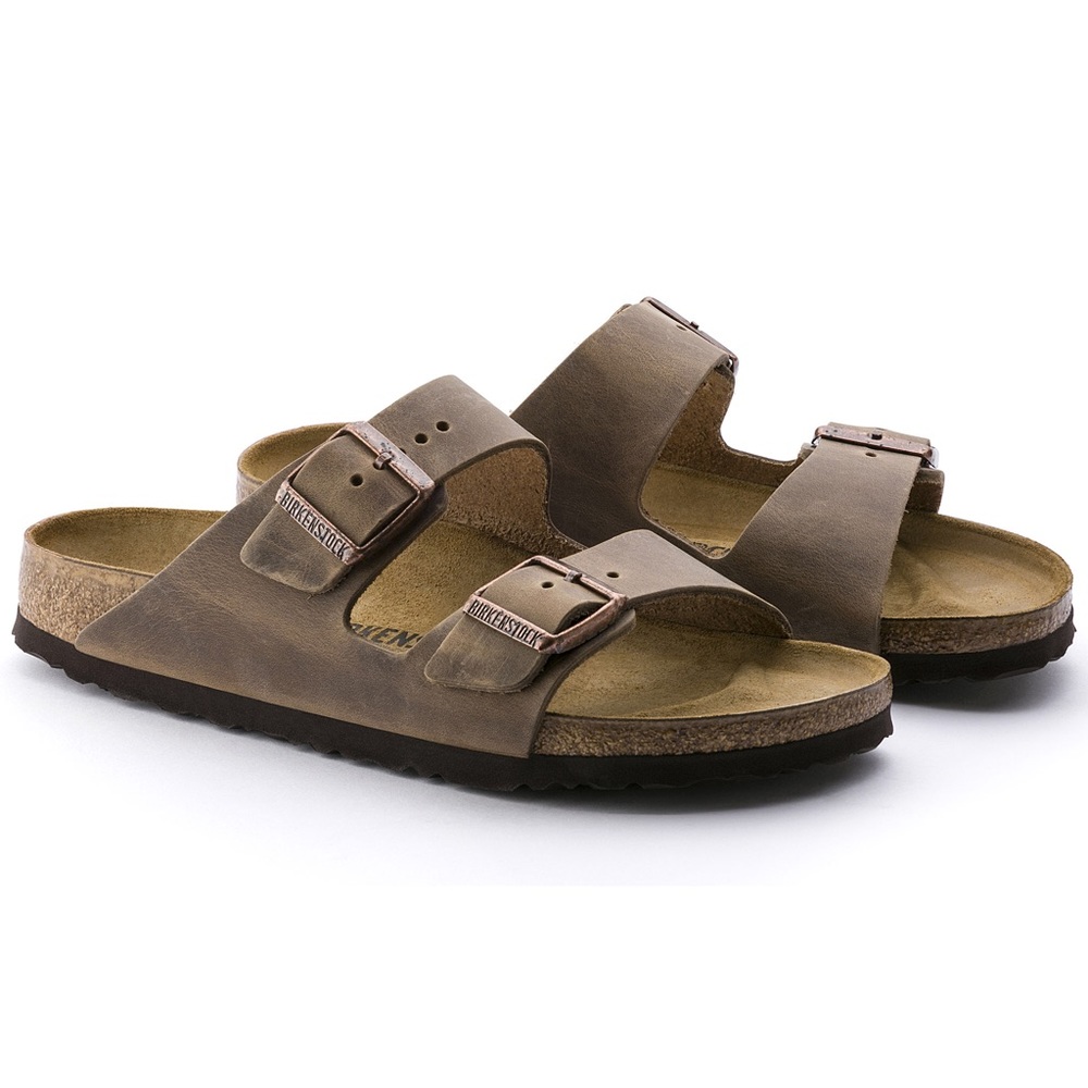 Birkenstocks, Tan Leather