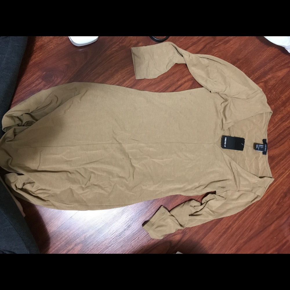 Brand new tan dress