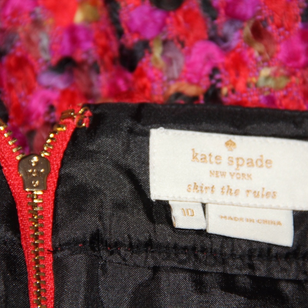 Kate Spade Tweed Skirt Suit 12 10 - Picture 6 of 8