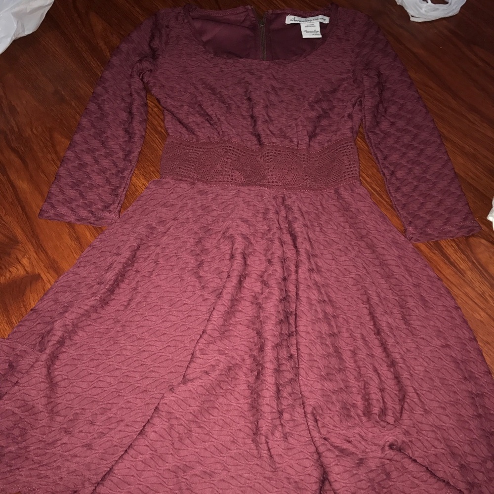 maroon dress