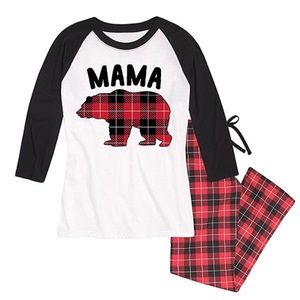Brand New! Mama Bear Pajama set. Size L.