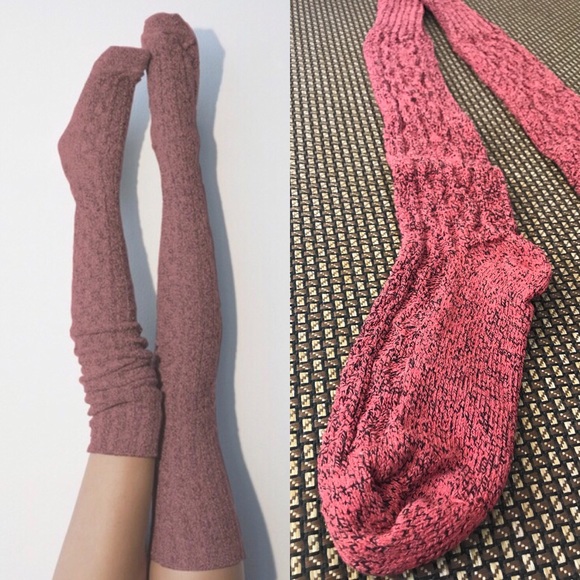 1 LEFT! Final price! Marled Cable Thigh Highs - Picture 2 of 5