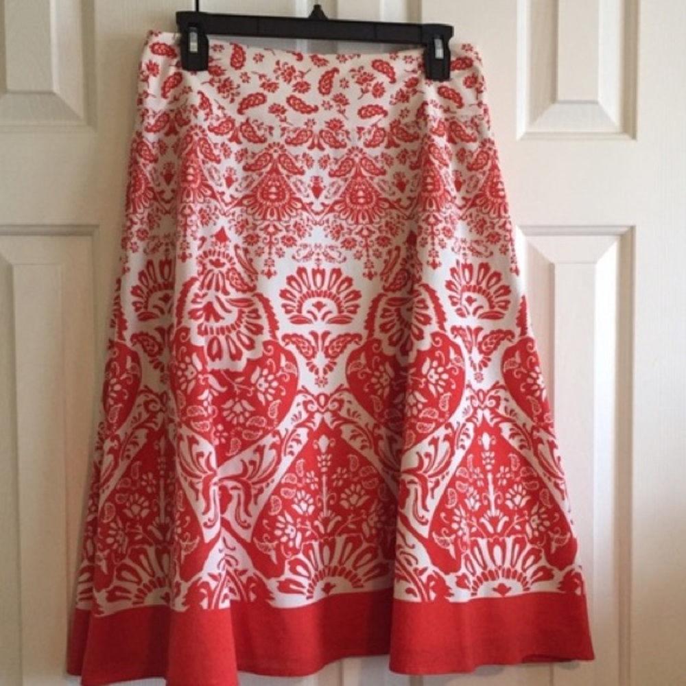Boho eclectic print skirt 14