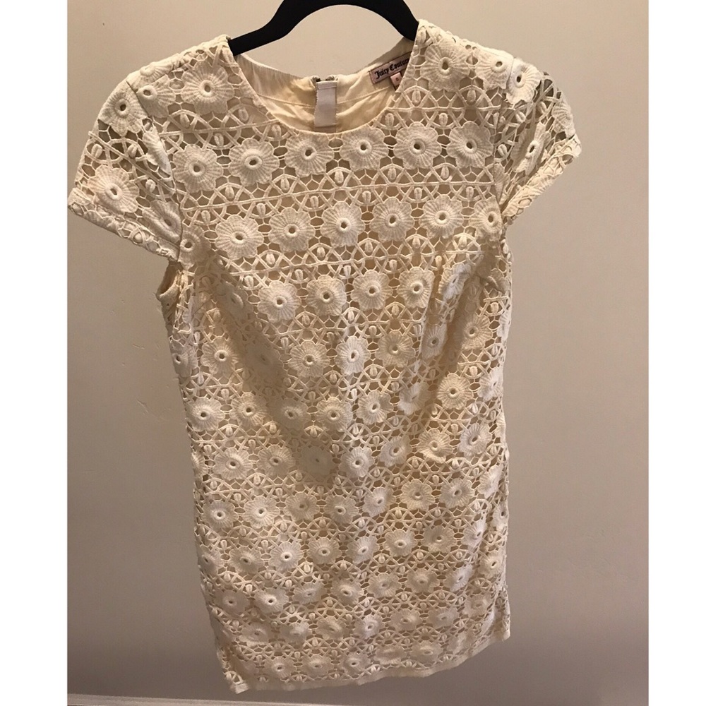 Juicy Couture Cream Colored Lace Dress