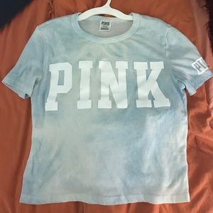 Blue PINK tye dye shirt