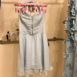 Guess bare shoulder halter dress