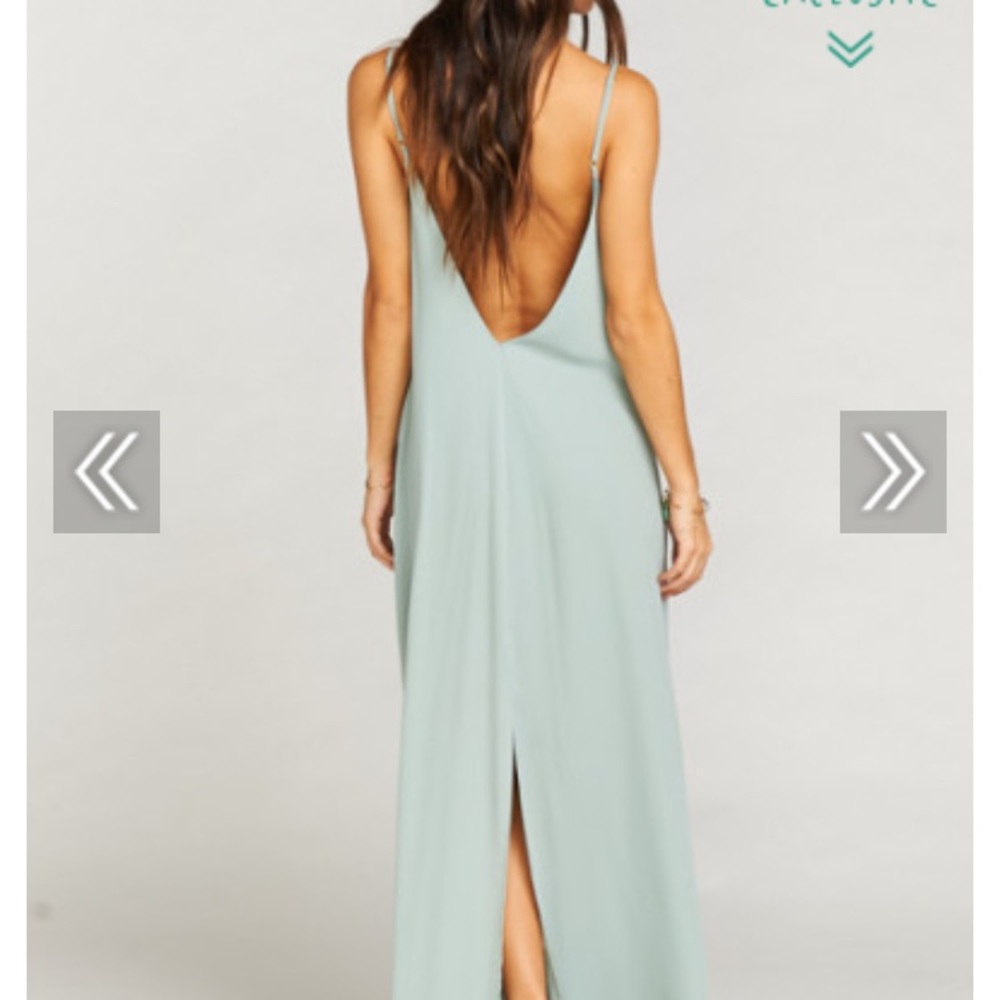 Show me your mumu black backless maxi
