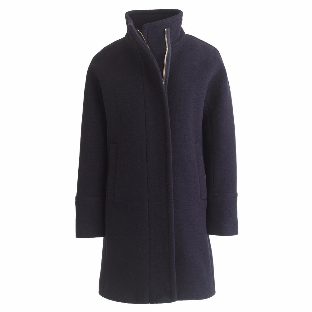 *SOLD* NWT J.Crew Stadium Cloth Cocoon Coat 0 Navy
