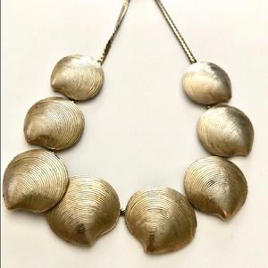 Vintage Gold Tone Shell Choker