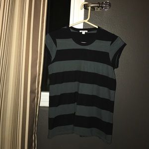 James Perse Short Sleeve Striped Tee