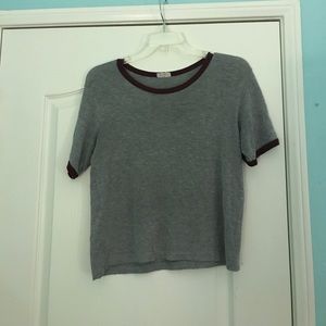 Grey and red brandy shirt