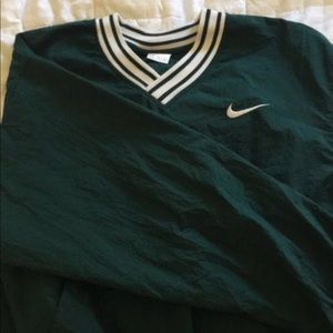 Nike green wind breaker vintage