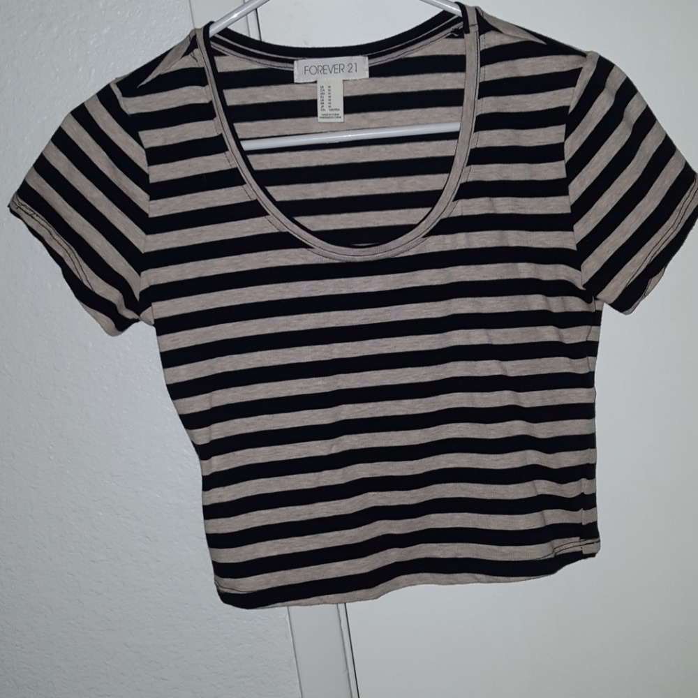 Striped crop top