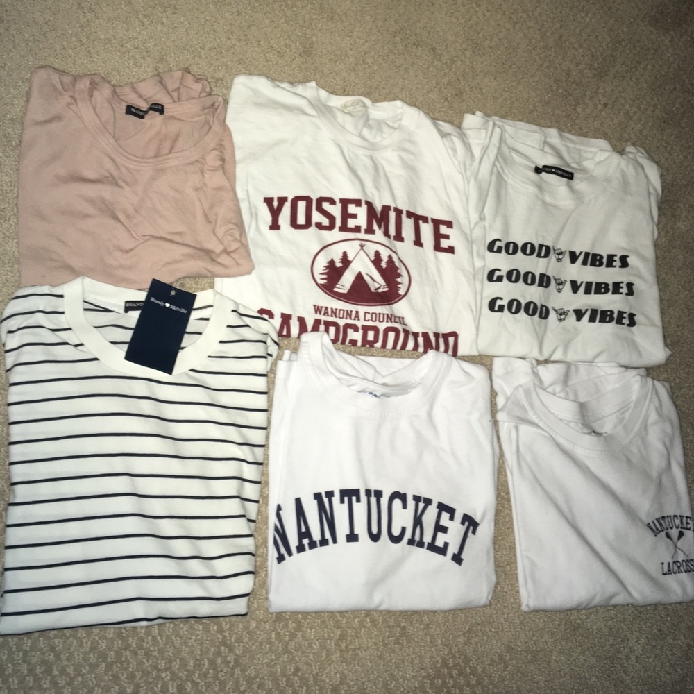 brandy melville shirts!!
