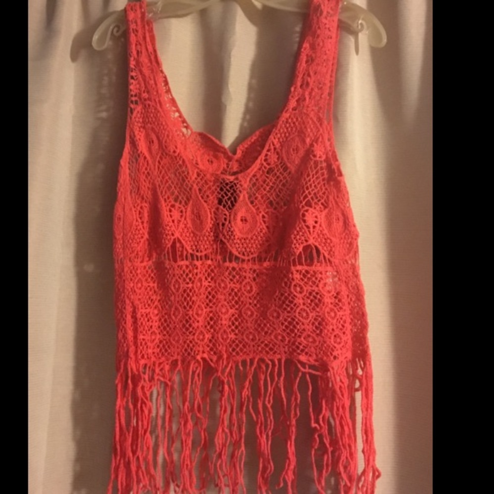 MAKE AN OFFER‼️C-Mode Coral Fringe Tank S
