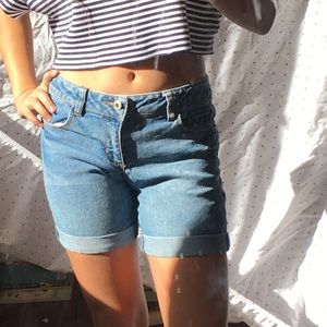 Arizona Midi Cuffed Jean Shorts