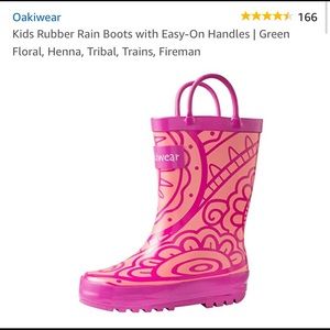 BNWT - 4y Girls US size rain boots.