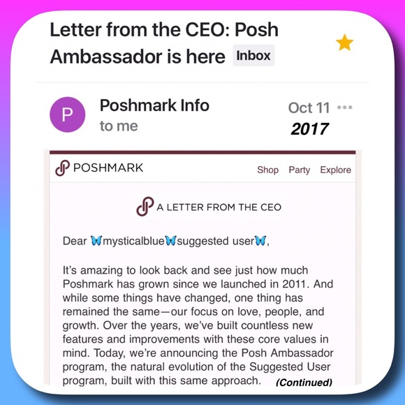 🌟POSH AMBASSADOR🌟10.11.17 SUGGESTED USER 8.11.16 - Picture 3 of 6