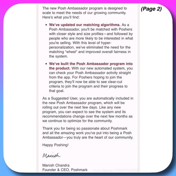 🌟POSH AMBASSADOR🌟10.11.17 SUGGESTED USER 8.11.16 - Picture 4 of 6