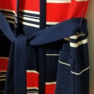 Vintage Sweaters - Vintage striped belted sweater vest Vintage Sweaters - Vintage striped belted sweater vest