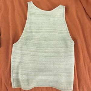 Tan cropped tank from Hollister