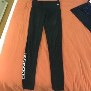 Grey cotton PINK leggings