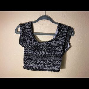 Geometric Crop Top