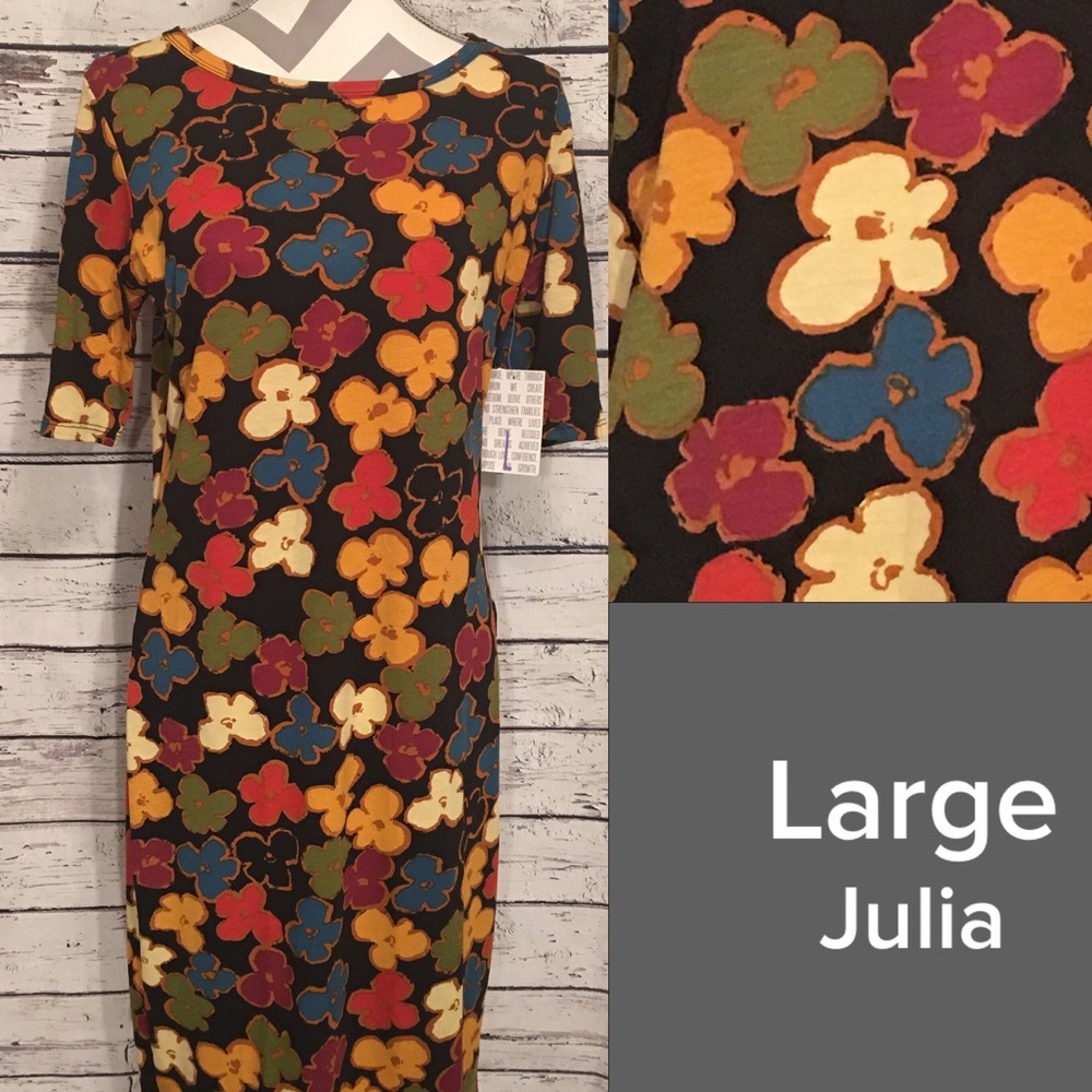 LuLaRoe Julia tshirt pencil dress