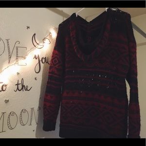 Oversized, knitted, grandpa sweater.