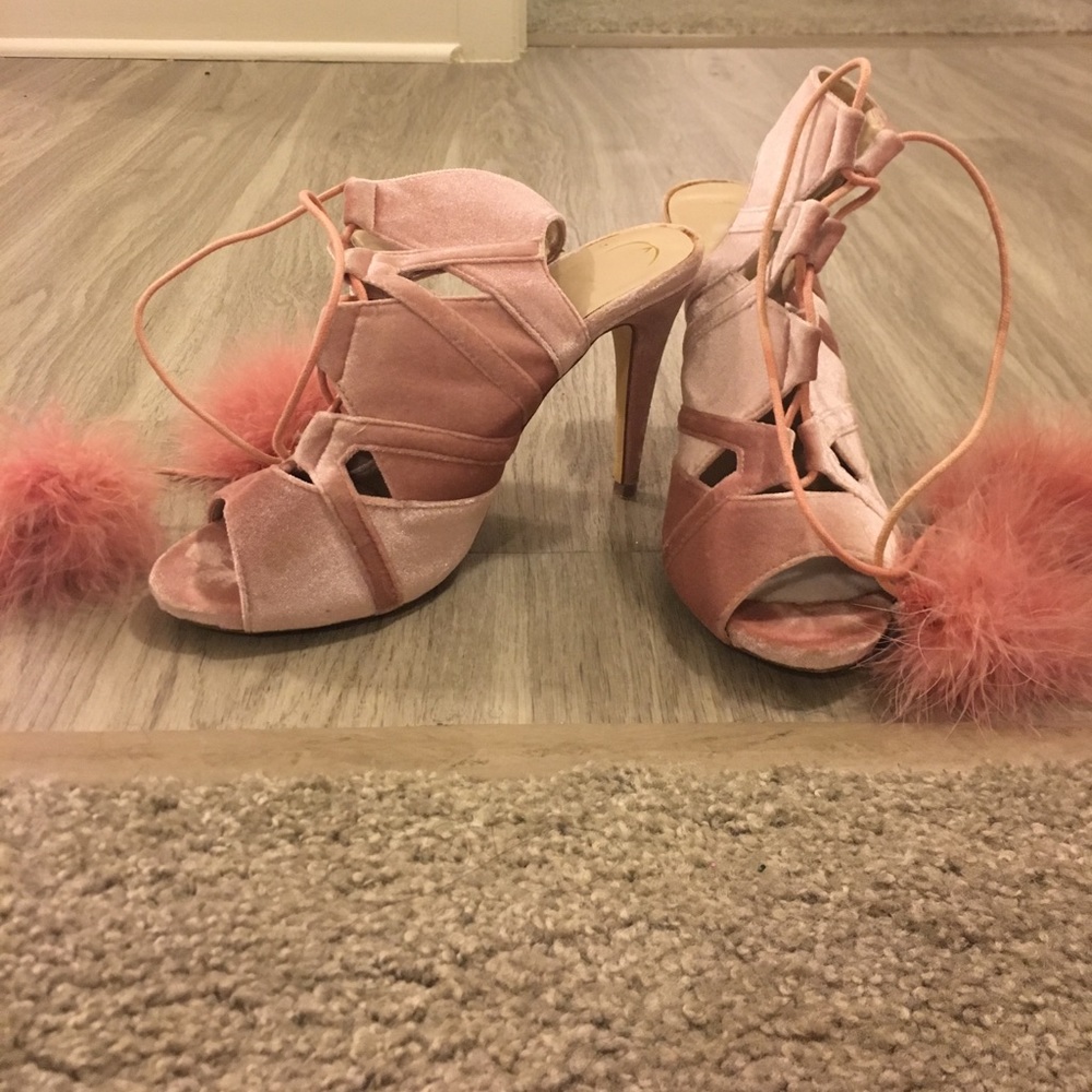 Faux suede booties
