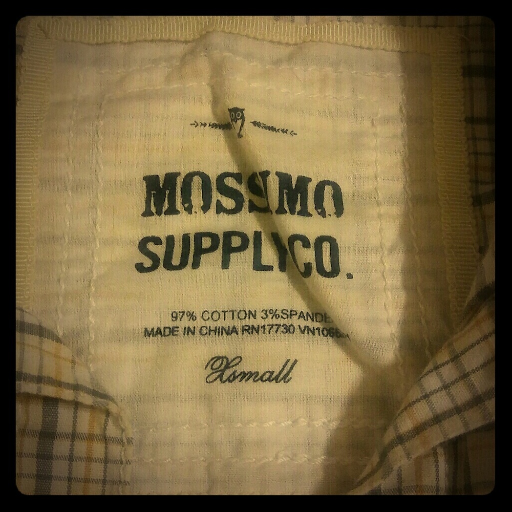 Mossimo Plaid Collared Button Down Shirt X-Small